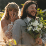 a couple in their wedding day