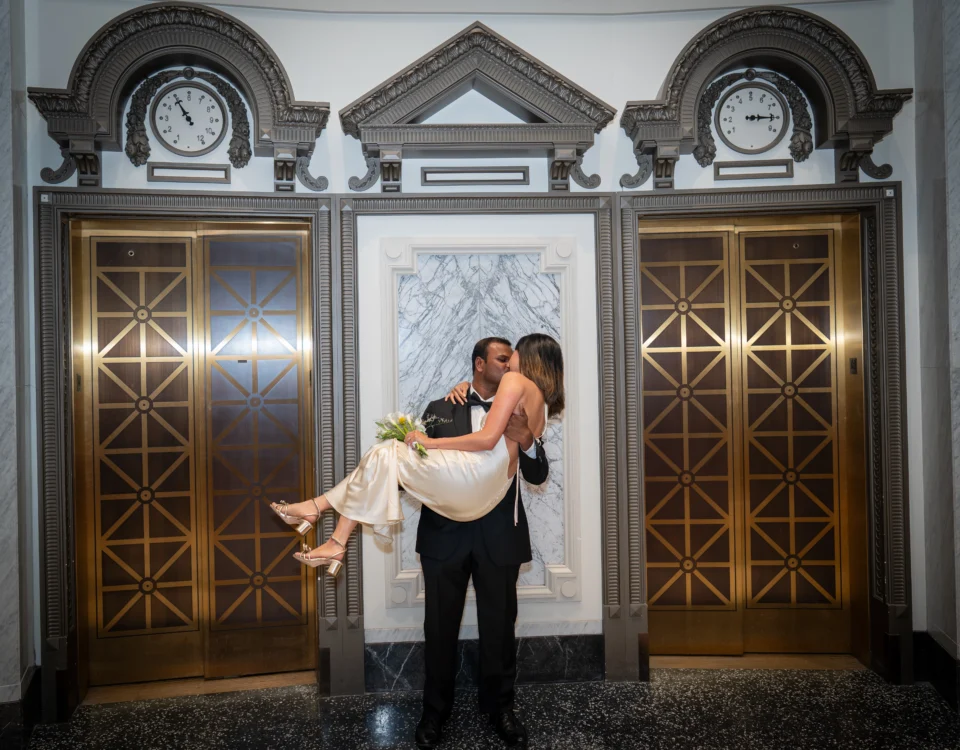 wedding photo of a couple holding each other