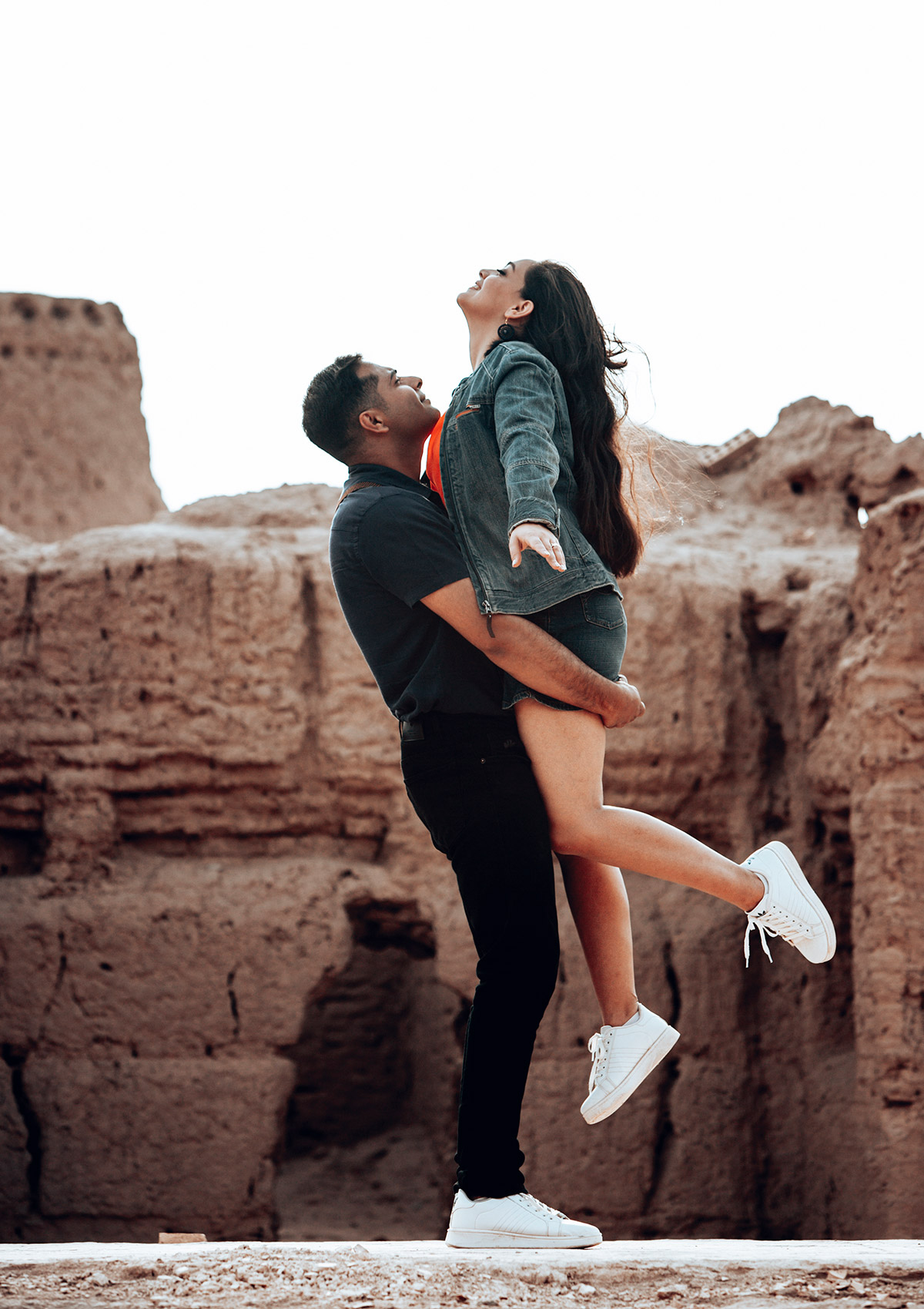 a couple in their engagement