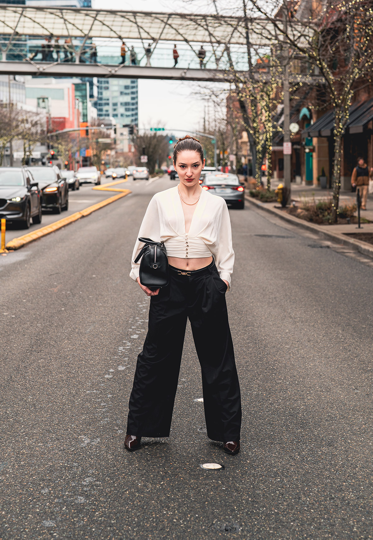 An artistic portrait in Seattle's street