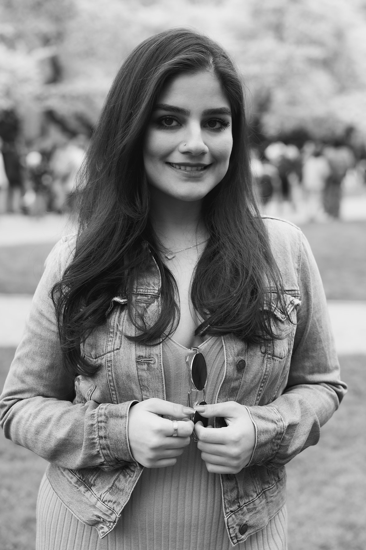 A beautiful portrait in black and white