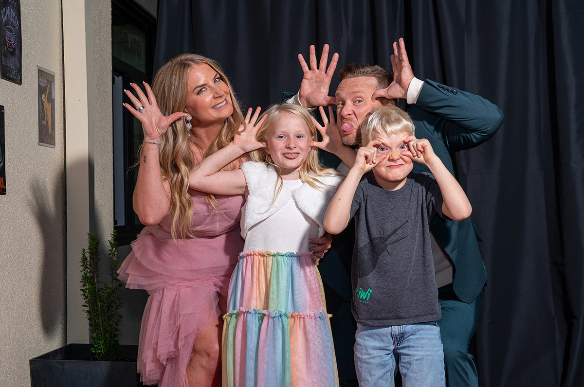 Family party with silly moments