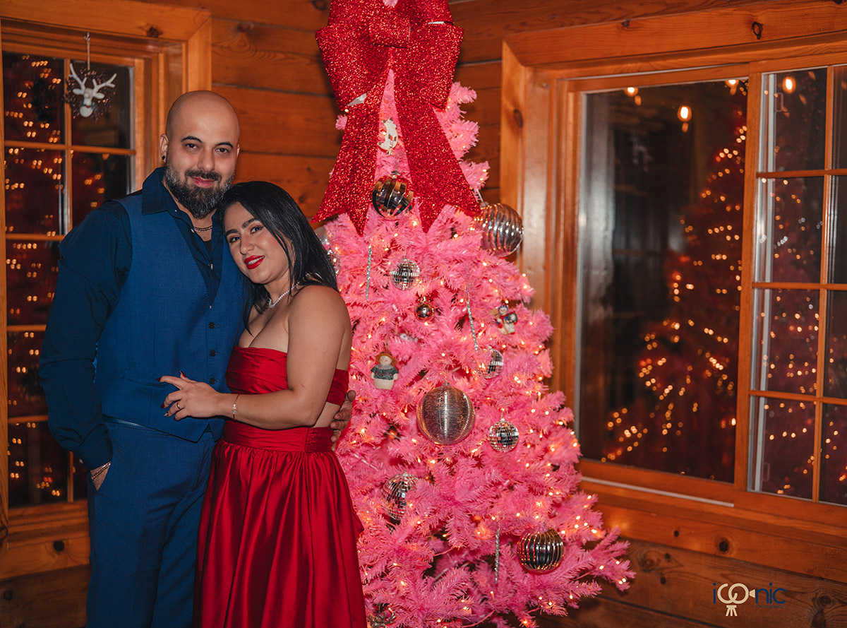 Couples Christmas photo