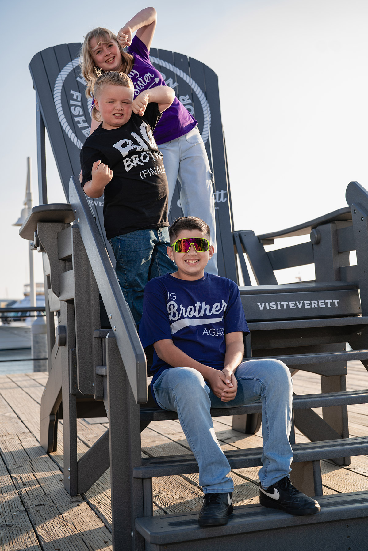 Photo of father and his sons